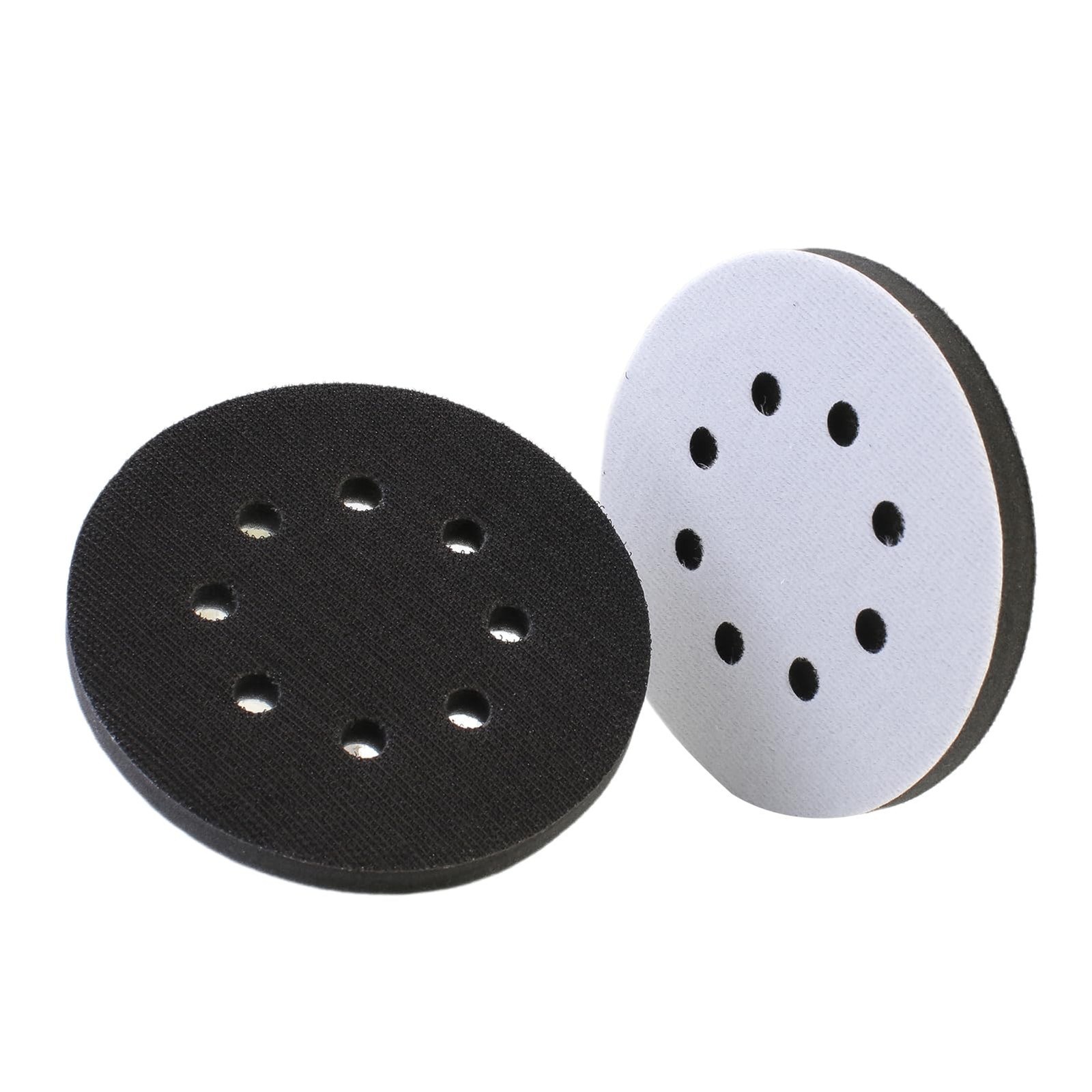 IPELY 2 Pack 5 Inch 8 Holes Foam Interface Pad Surfprep Foam Sanding Pads for Bu