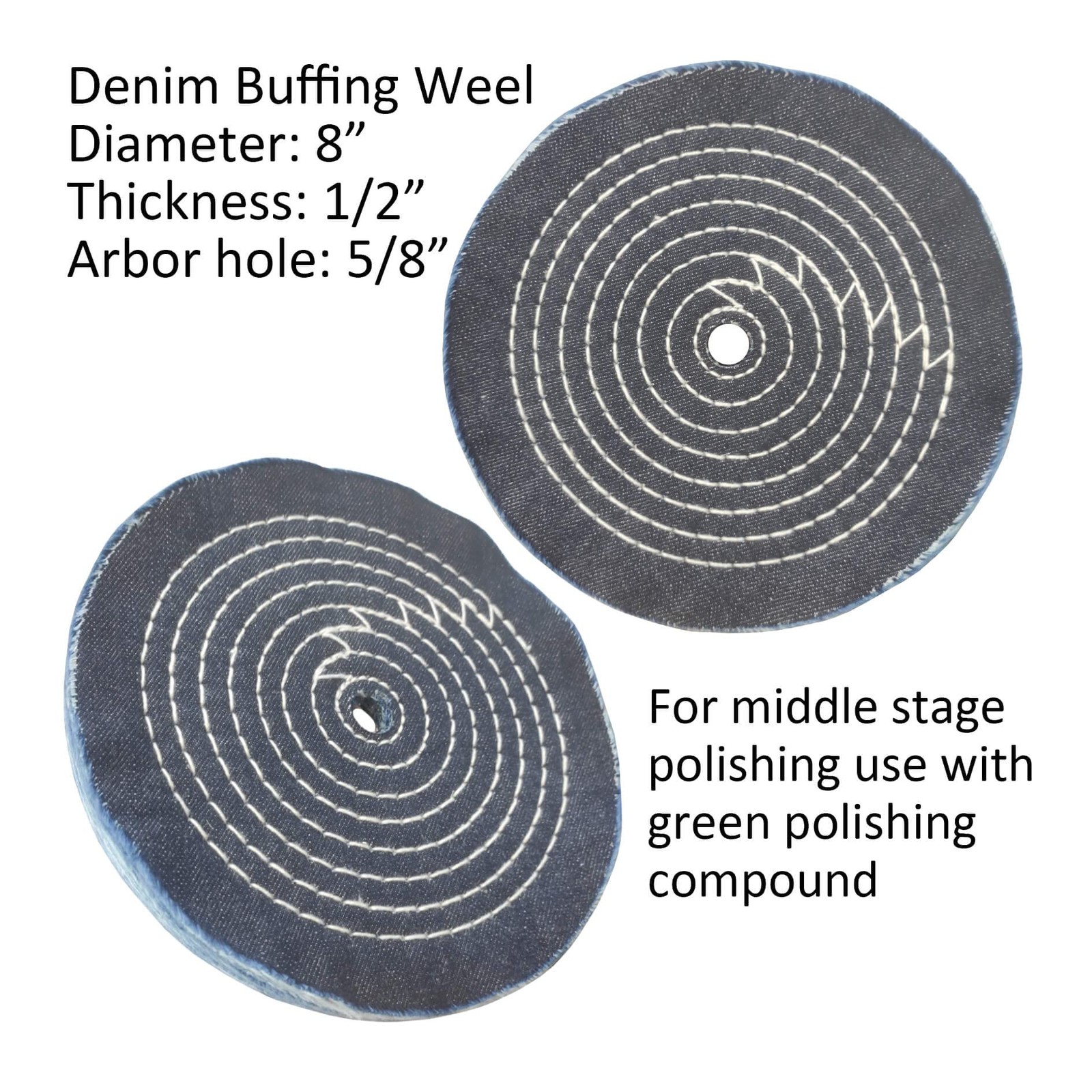 3PC 8 Inch Polishing Buffing Wheel Kit for Bench Grinder, with Each 1PC Sisal…