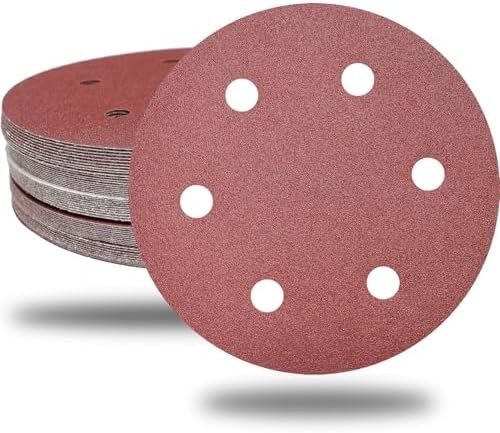 30 PCS 9 Inch 6 Hole Drywall Sanding Discs Set- 80 100 120 180 240 400 Grits, 9″