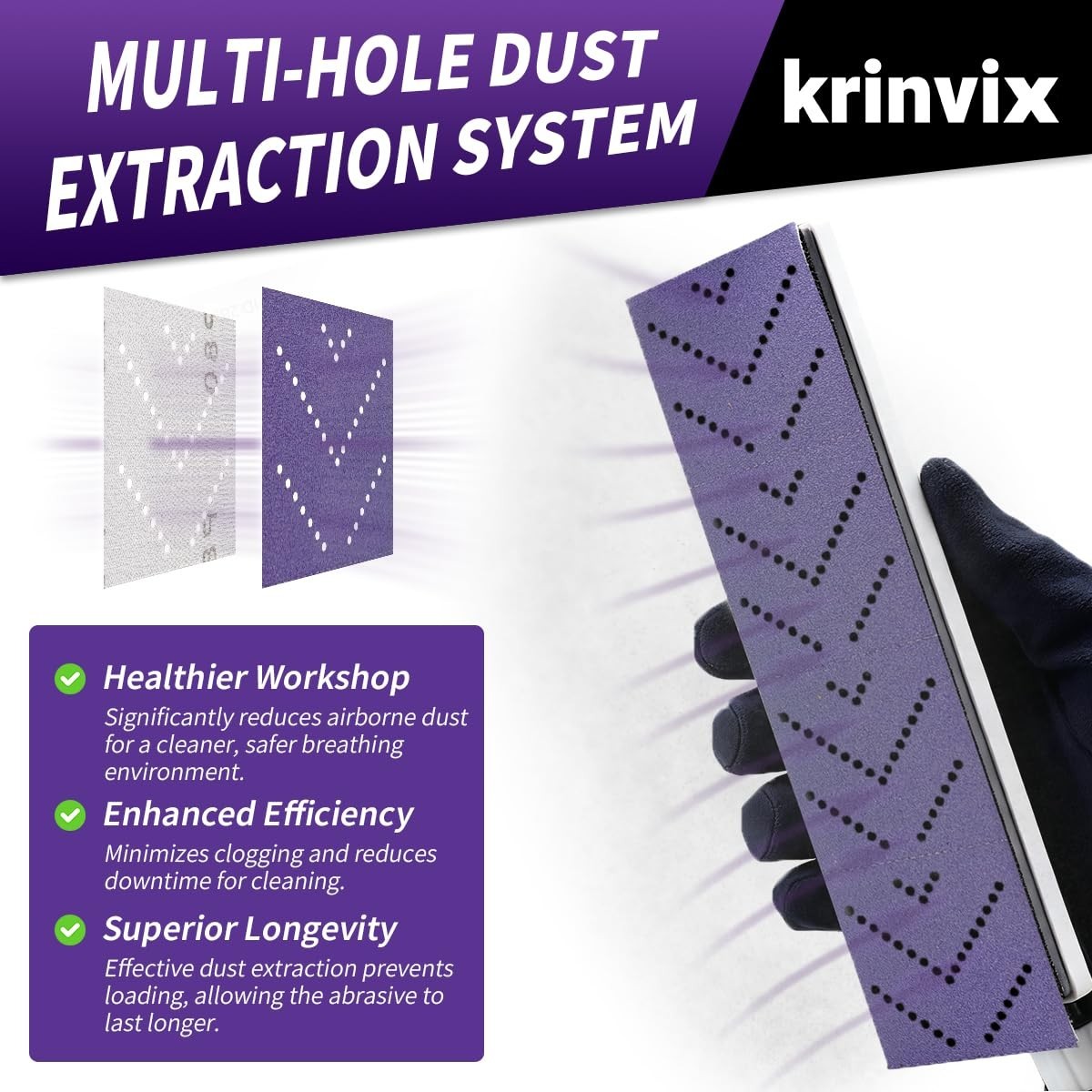 180 Grit Purple Hook and Loop Sandpaper Roll, Ceramic Abrasive, 70mm x 12m