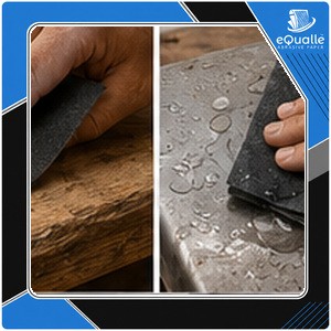 400 Grit Sandpaper Sheets, 9 x 11 in Silicon Carbide, Pack of 10 for Fine