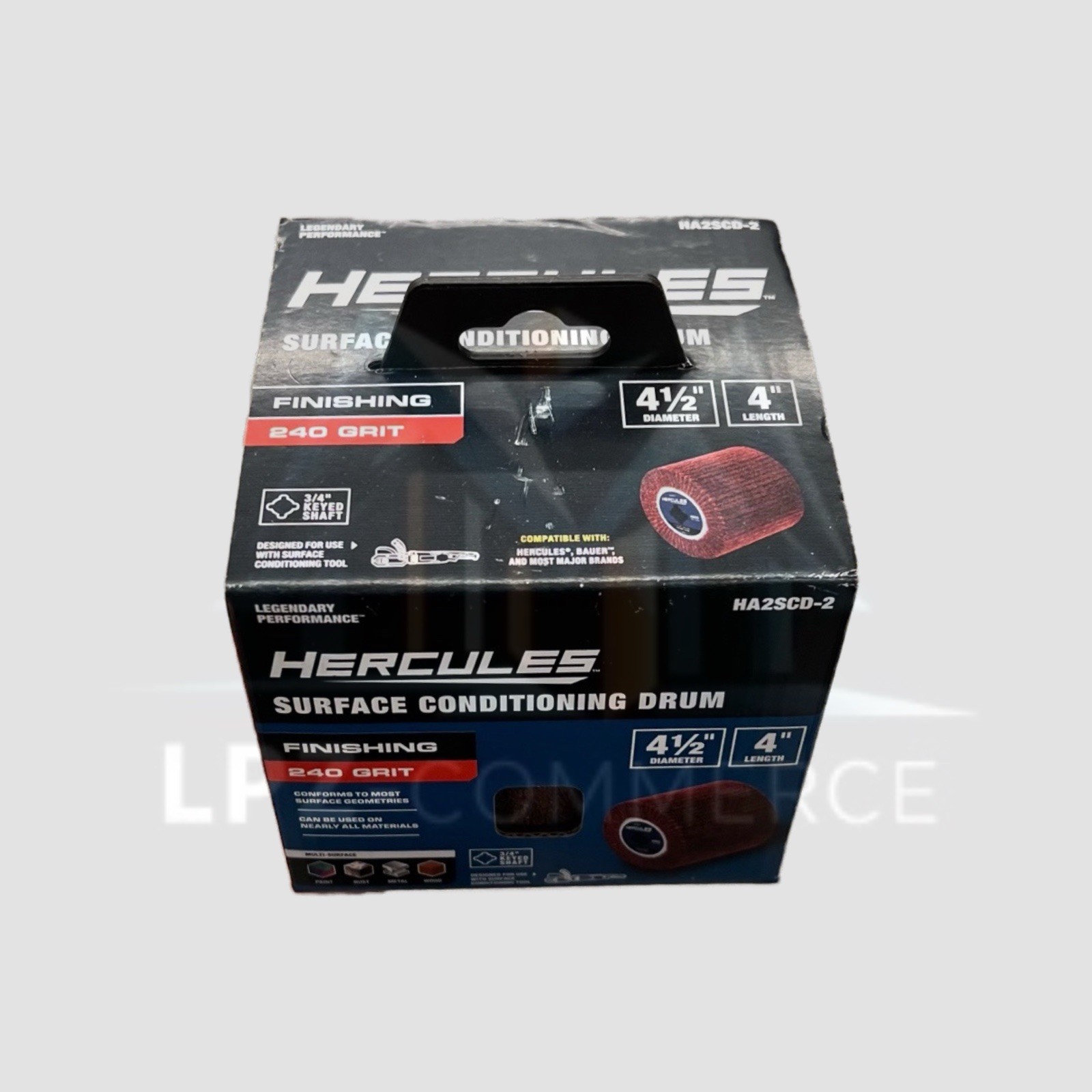HERCULES 4-1/2 in. x 4 in. x 3/4 in., 240-Grit Finishing Drum for Surface