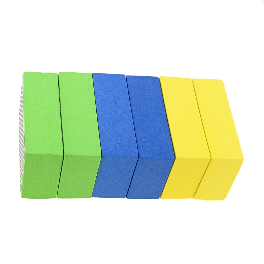 6x Diamond Hand Polishing Pads Foam Backing Sanding Blocks for Glass Wood Metal