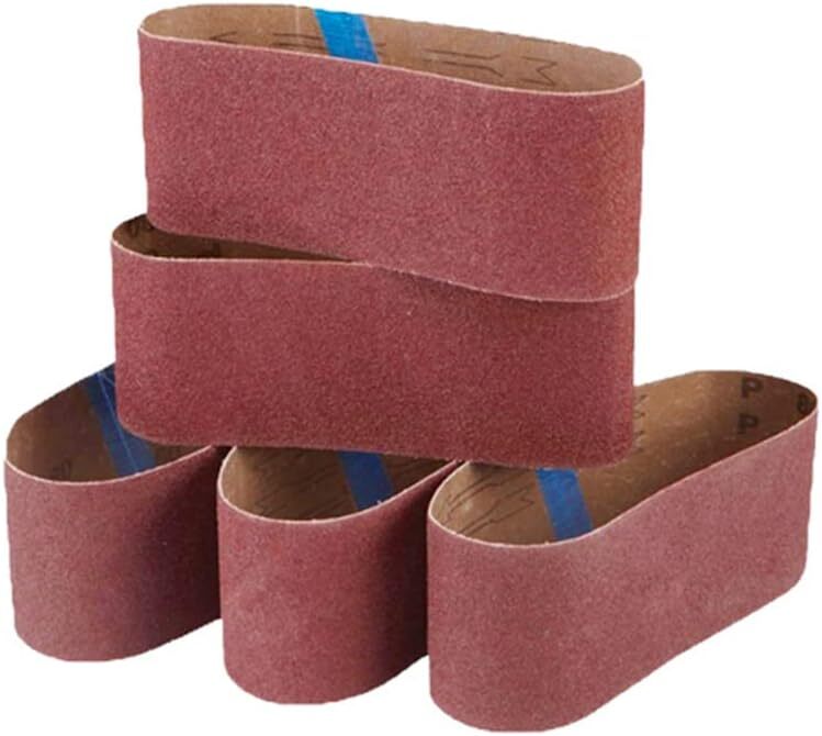 10PCS 3X21In(75mmx533mm) Aluminium oxide Cloth Sanding Belts 400 Grit for metal