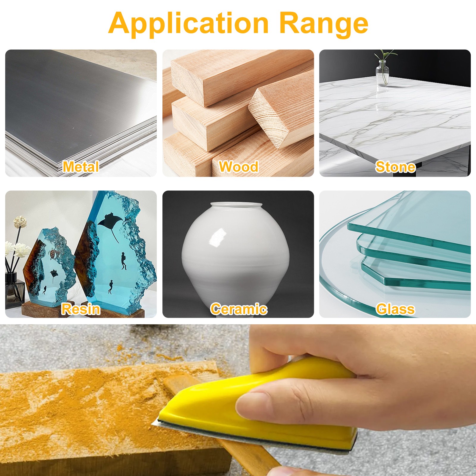 130PCS 60-10000 Grit Wet Dry Sandpaper Set Microfine w/ Mini Hand Sanding Block