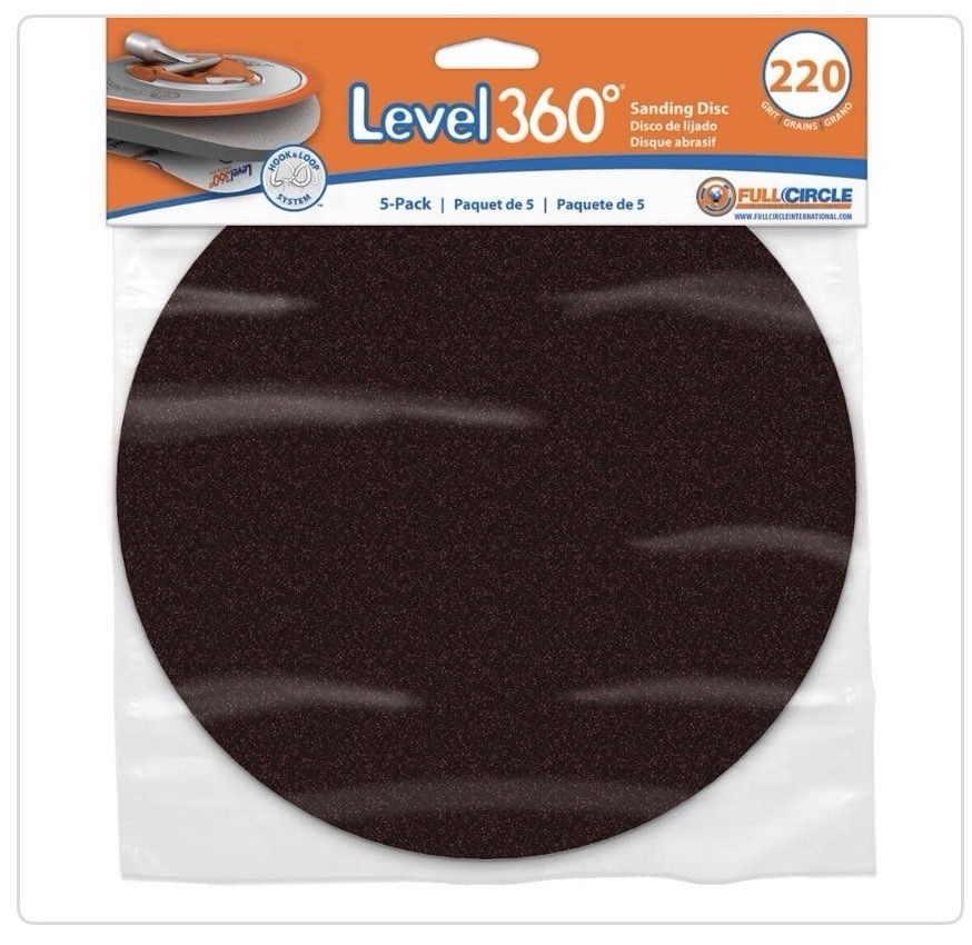 Radius 360 Drywall Sanding Discs, 9″ 220-Grit (5 Pack) Fits PC 7800