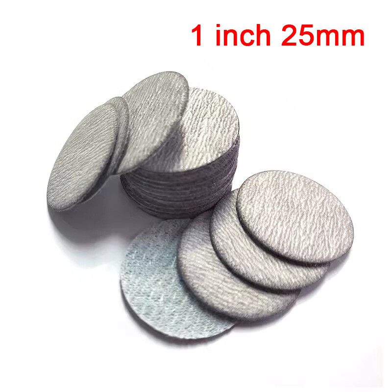 1 Inch Dry Sanding Discs 25mm Hook and Loop Abrasive Sandpaper Pads 60-1000 Grit