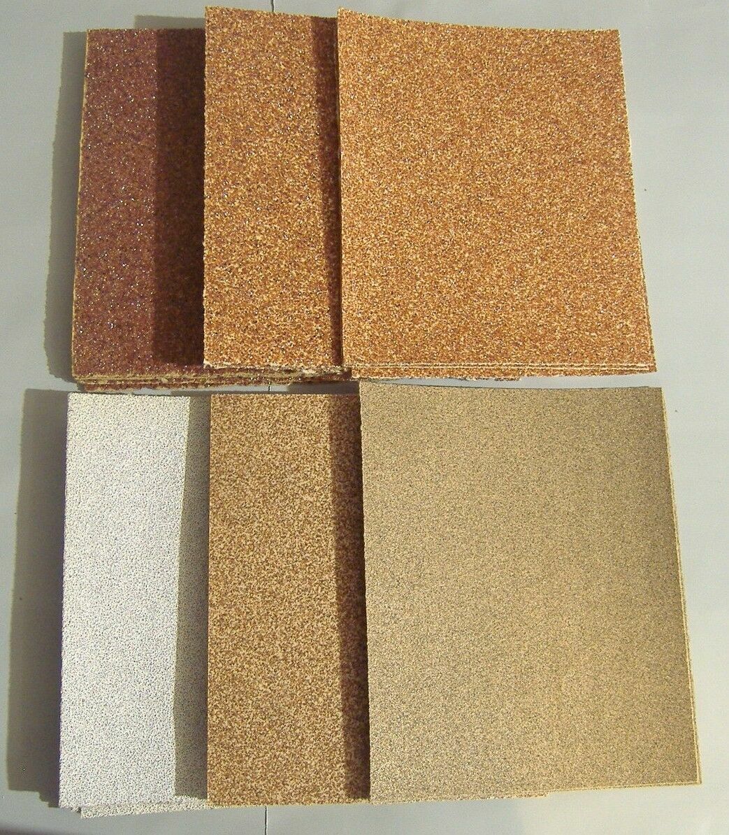 LOT OF 24 PC 1/4 SHEET ASST PALM SANDER SANDPAPER 36 40 50 60 80 100 120 GRIT