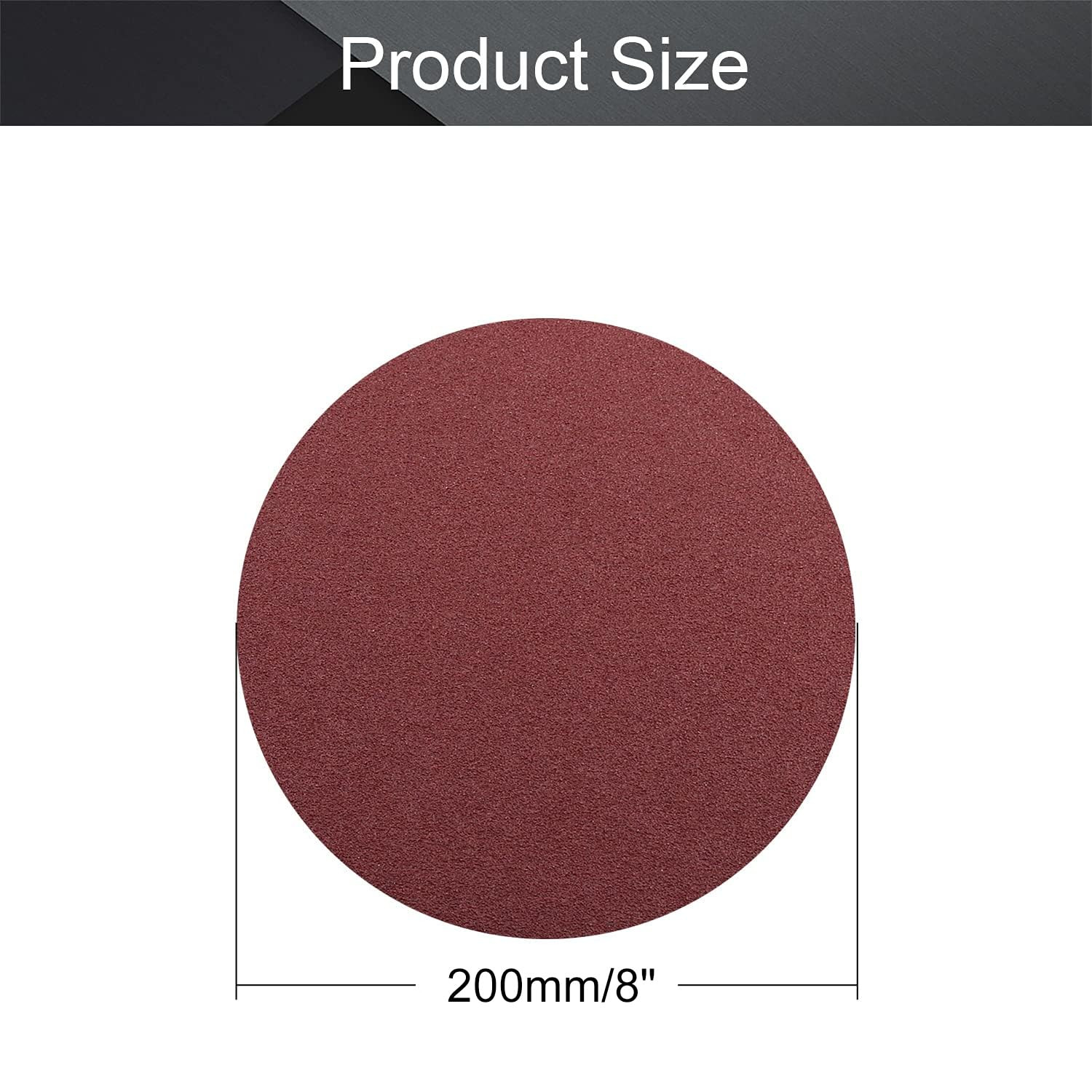PSA Sanding Discs, 8-Inch Self Stick Adhesive Back Sandpaper, 60 Grits No-Hole A