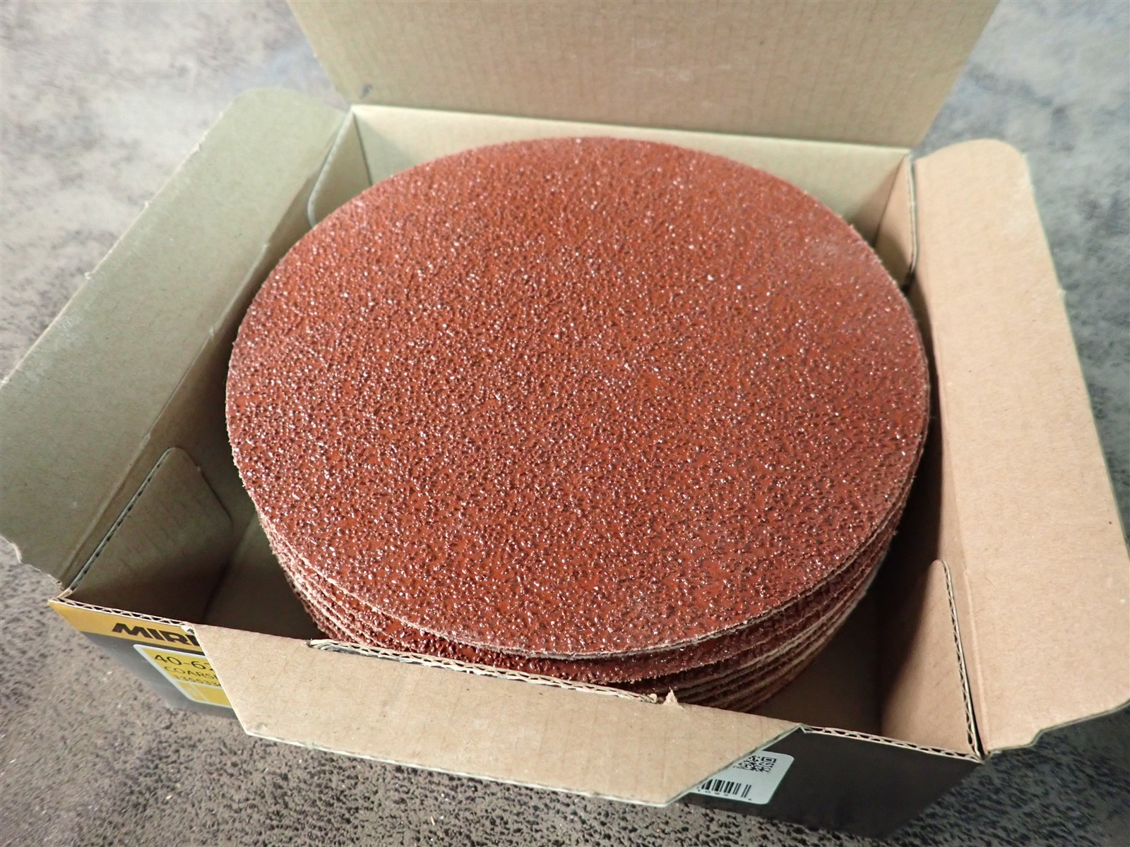 NEW Mirka 40-622-036 Coarse Cut Grip Disc P36 Grit 6″ Diameter 25 Discs (SH-29)