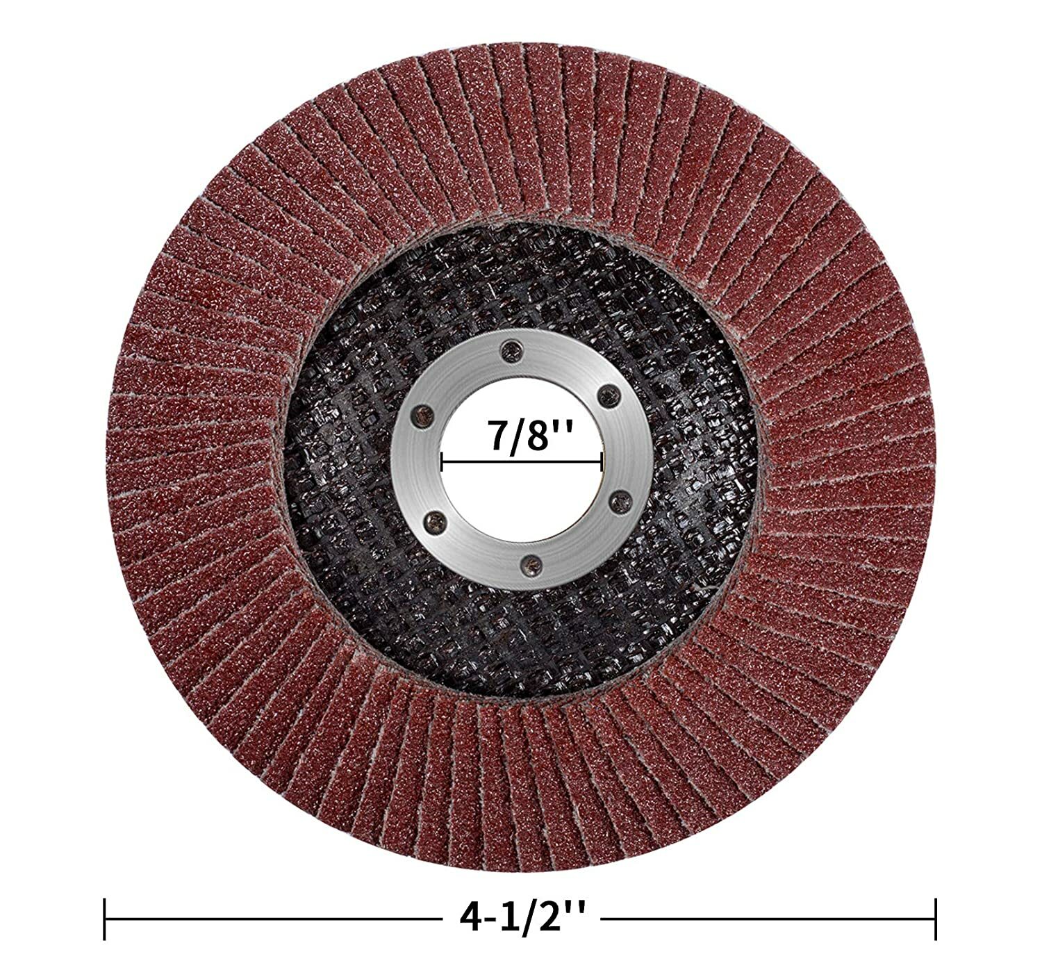 20x 4.5″ 4-1/2 Flap Disc 40 60 80 120 Grit Angle Grinder Sanding Grinding Wheels