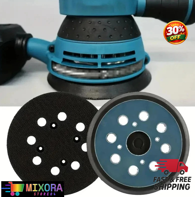 1pc 125mm (5in) Orbital Sander Pad with 8-Hole Hook & Loop Backing – NEW