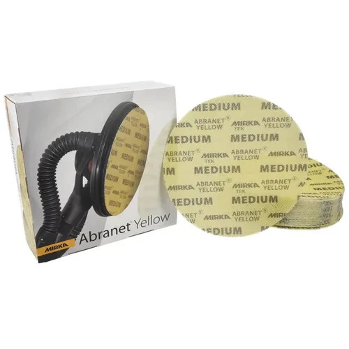 Mirka Abranet Yellow 9″ Fine/Medium/Coarse (20 discs) Free Shipping!