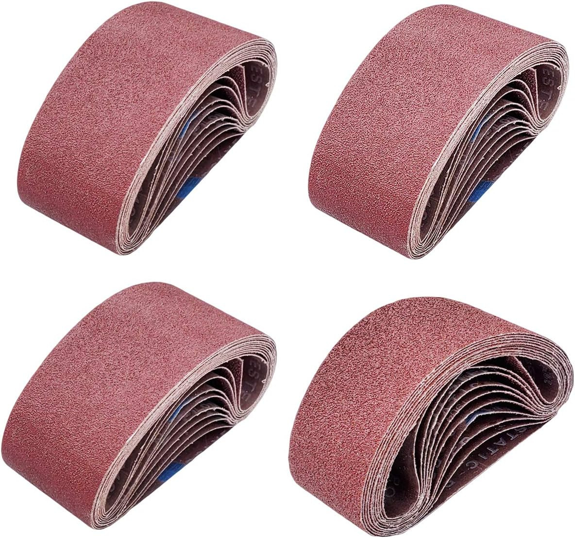 20x 2.5×16″ Sanding Belts 40 80 120 240 Grit for Belt Sander New