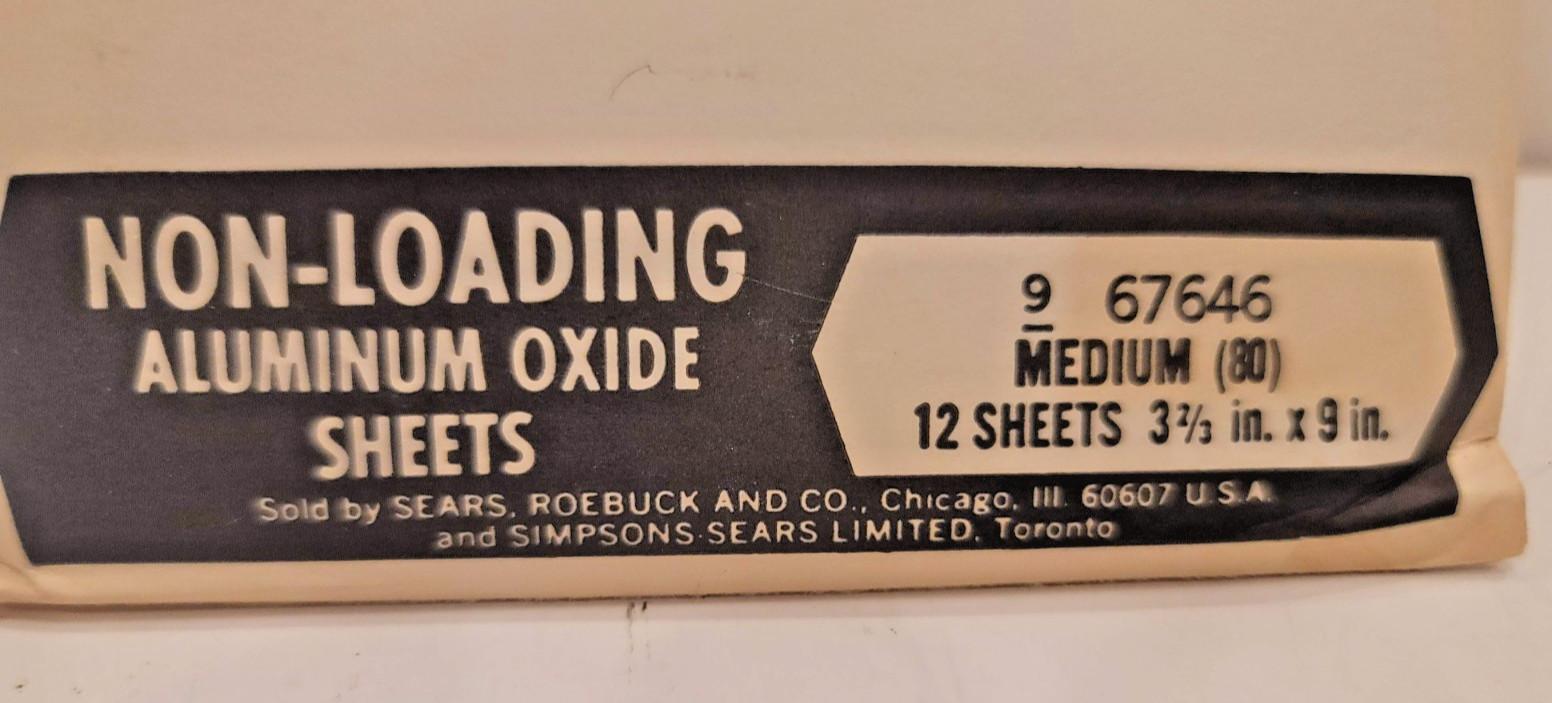Sears Craftsman 9-67646 Aluminum Oxide Sandpaper Medium Grit 80- 3 2/3″ x 9” New