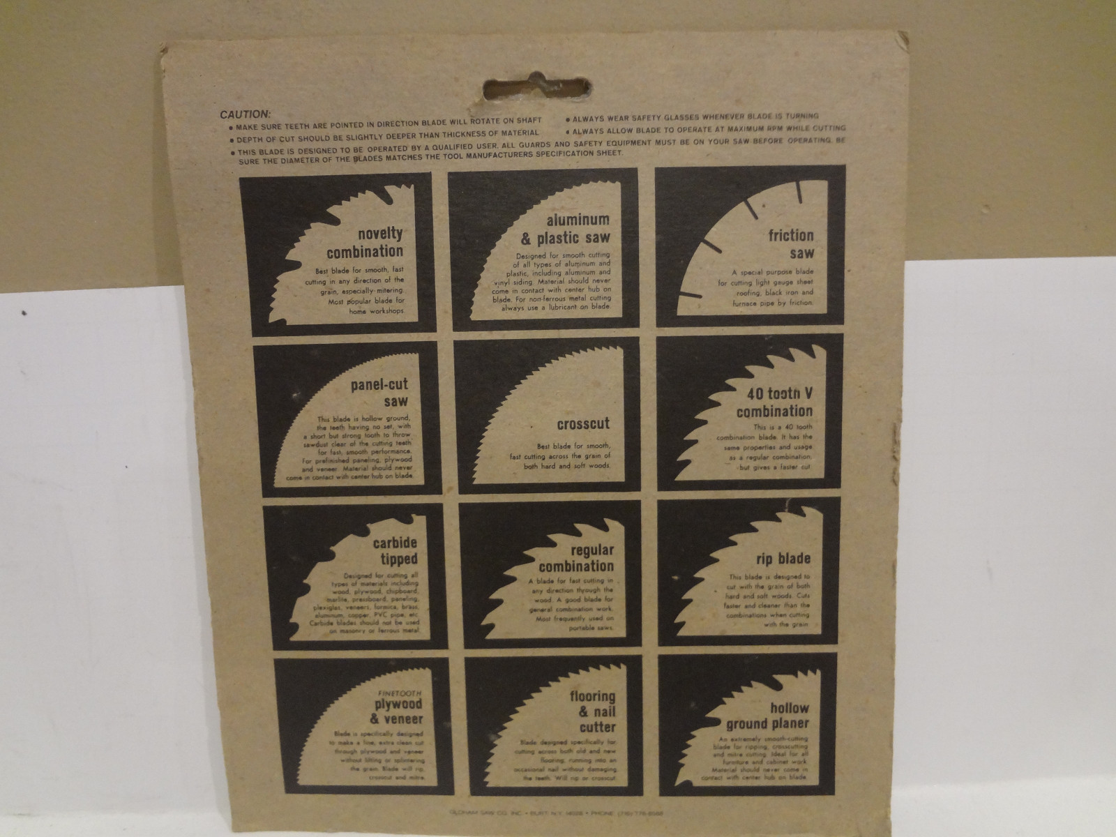 Oldham 6-1/2″ Diameter Novelty Combination Saw Blade, 650-C-NC