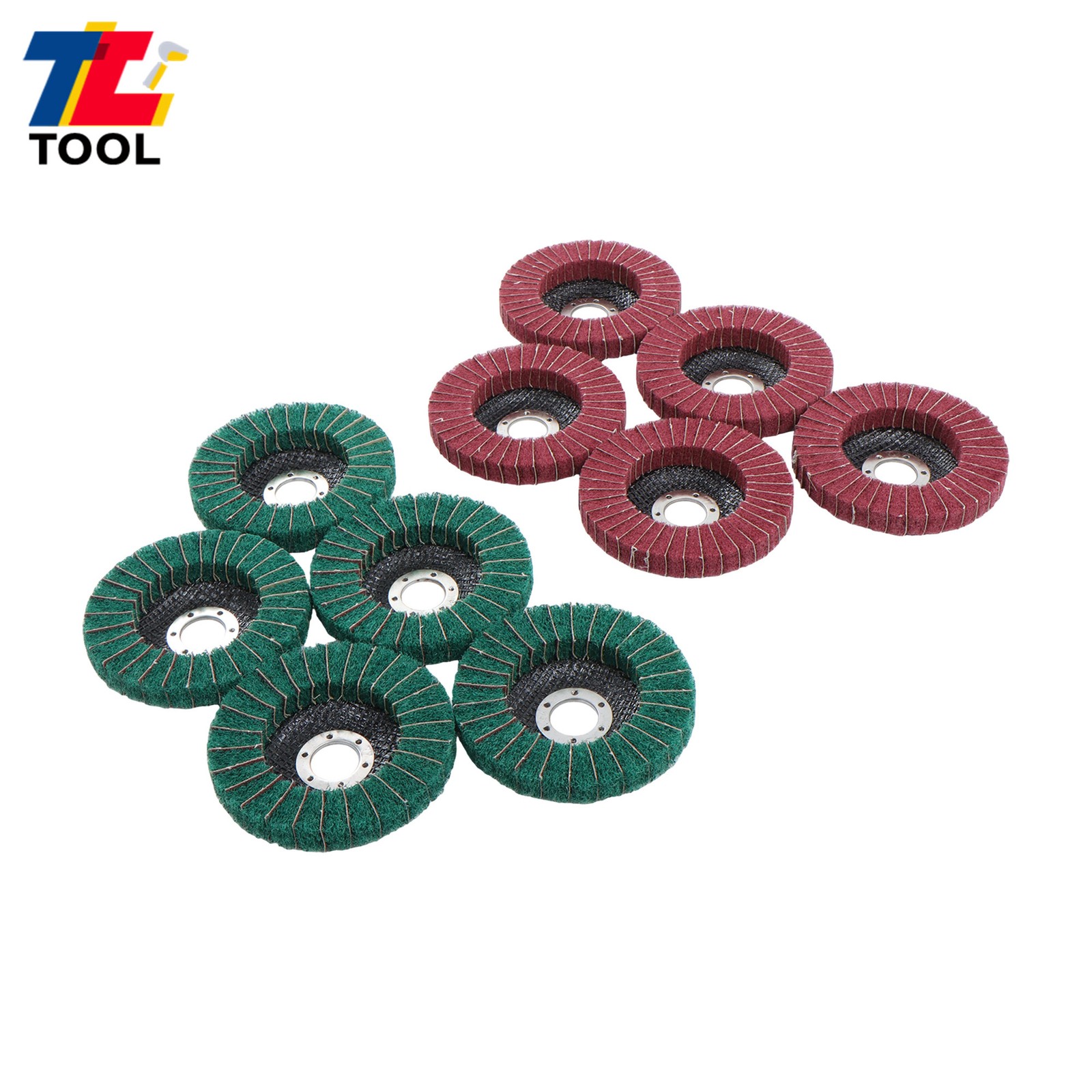 4-1/2″ x 7/8″ 120 & 240 Grit Scour Flap Discs for Angle Grinder Pack of 10