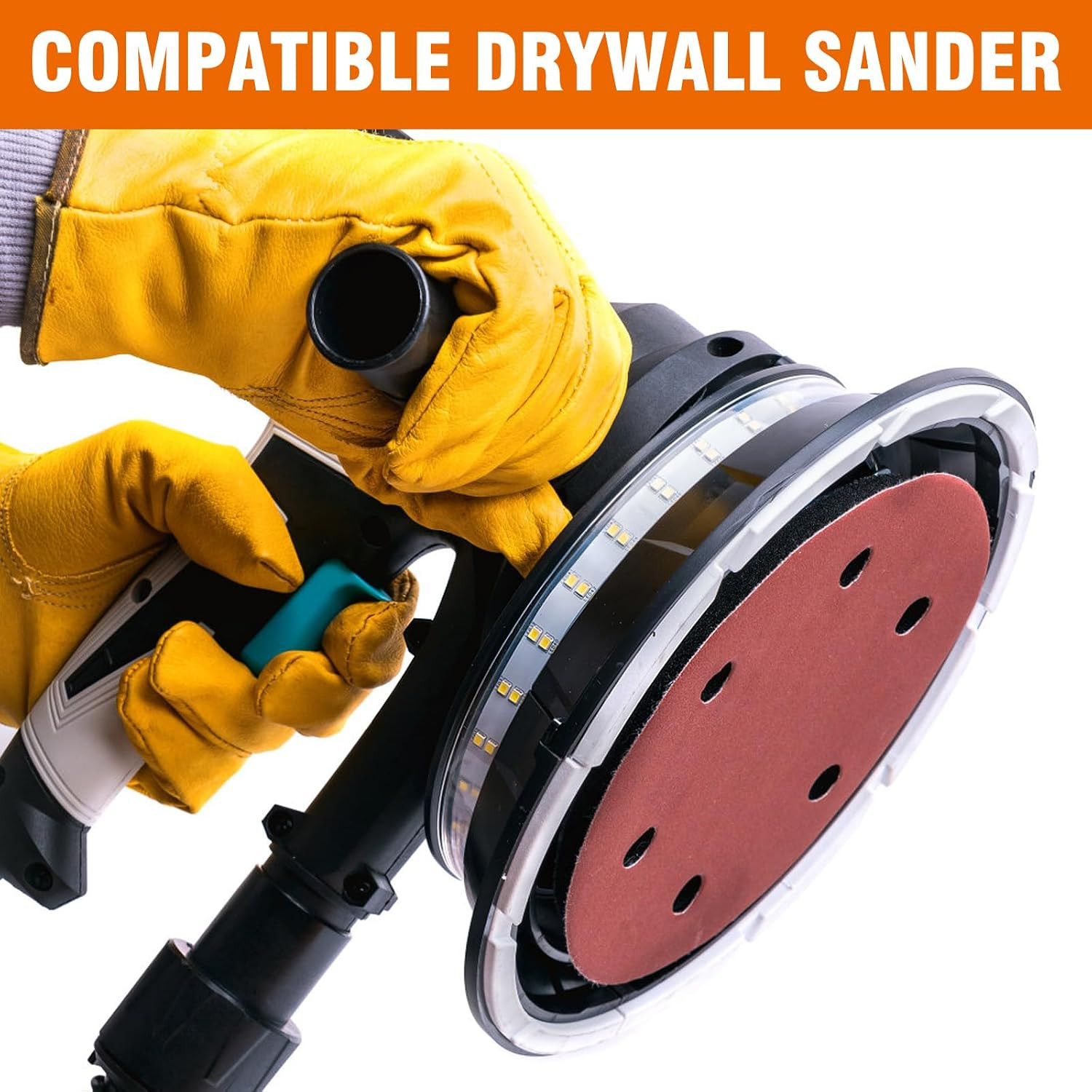 60 PCS 9 Inch Drywall Sanding Discs 40 60 80 120 180 240 Grit 6 Hole Hook