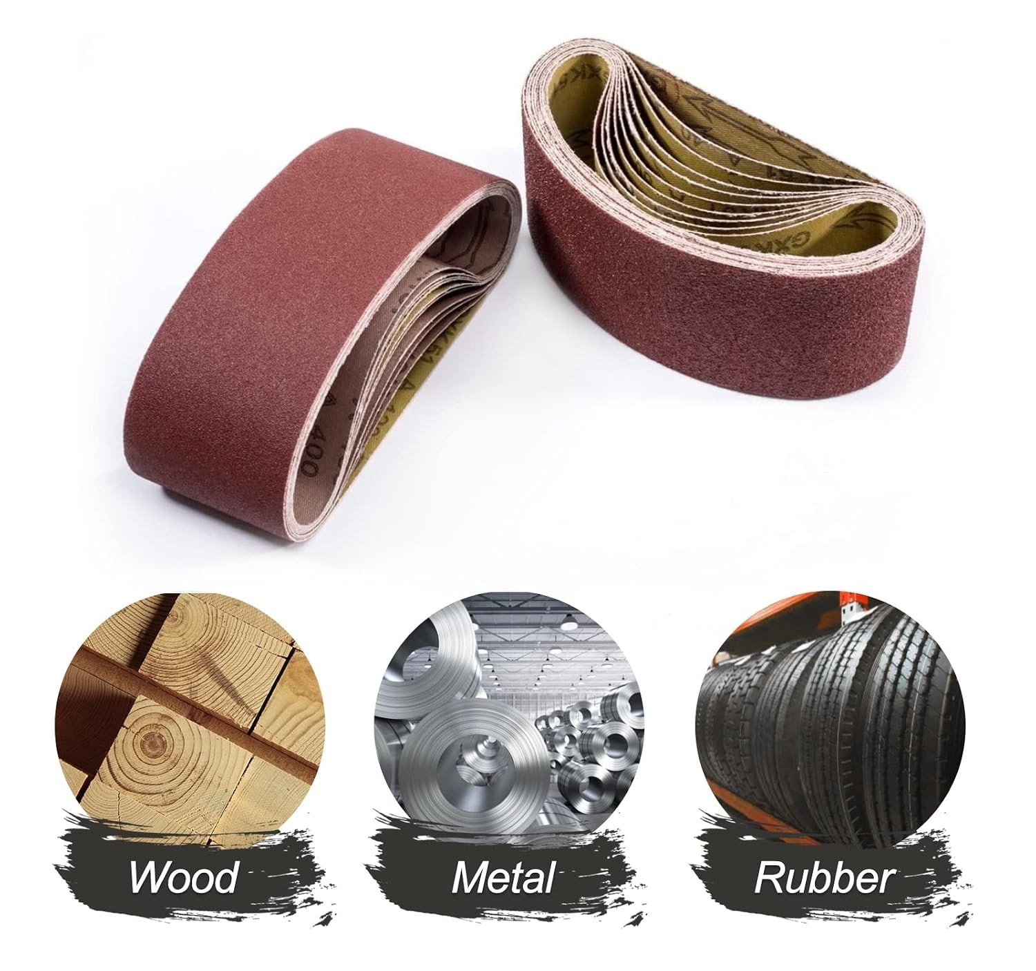 3×18 Sanding Belts 20PCS Belt Sander Paper Aluminum Oxide 3 Each of 60/80/120…
