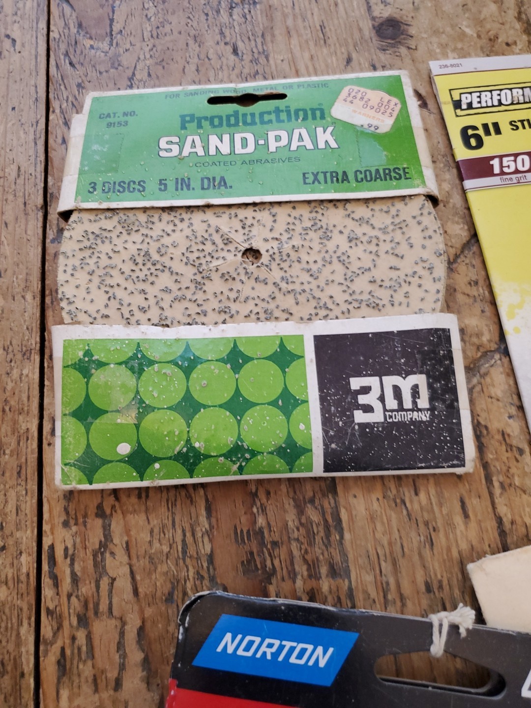 Lot of Sandpaper & Disks 3M Norton PerforMax Sears Performax Ryobi Wood Working