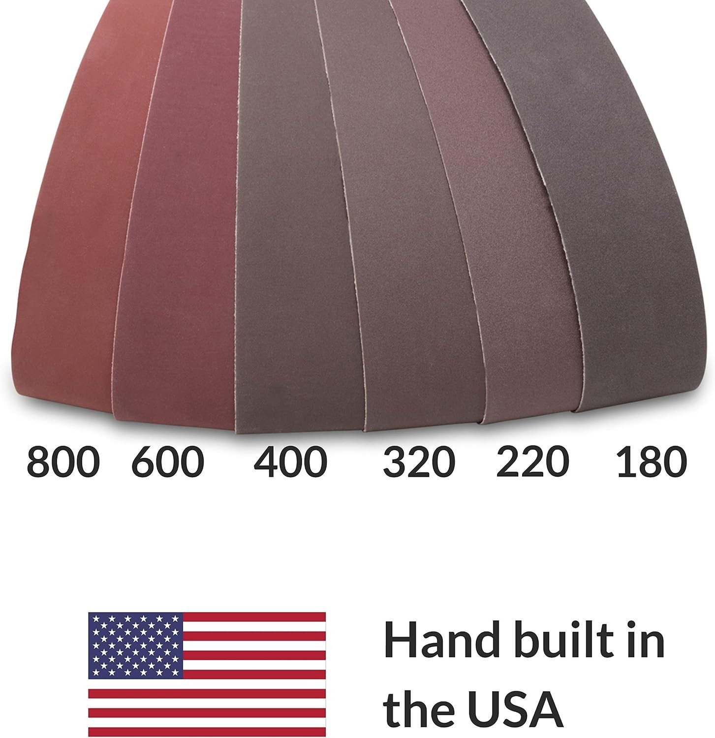 2″x72″ Fine Grit Sanding Belts, 6 Pack for Knife Edge Sharpening