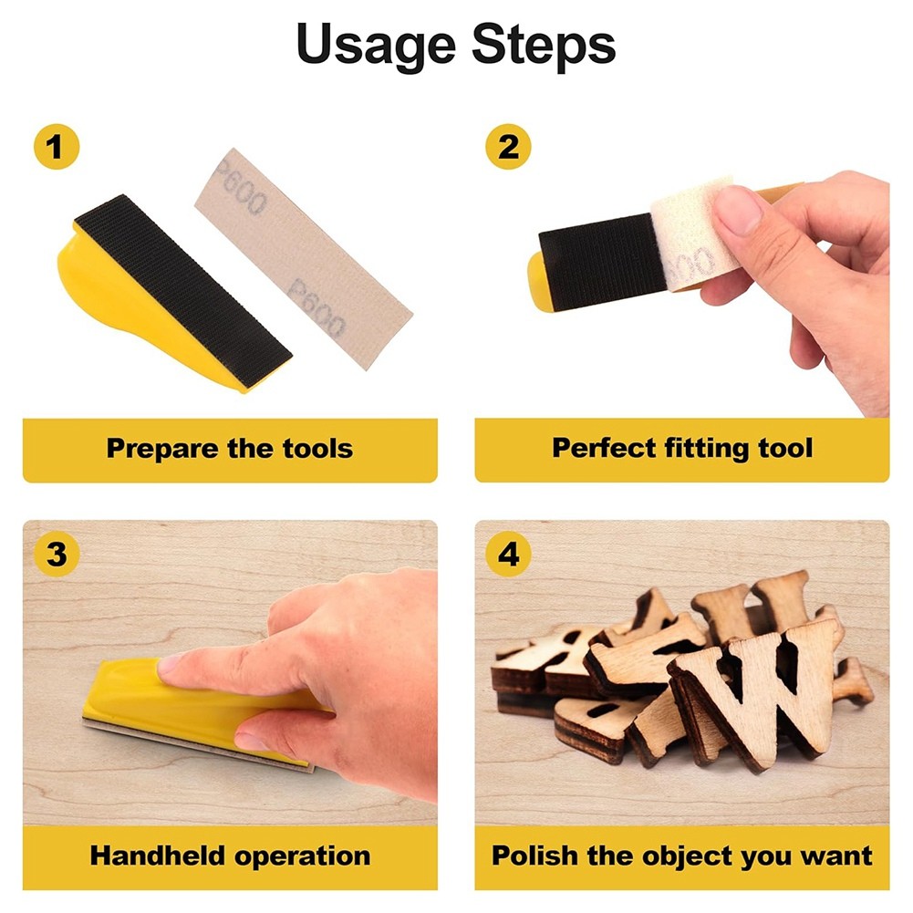 70 PCS Micro-Type Detail Sander Kit, 3.5x1Inch Hand Sanding with Hook3731