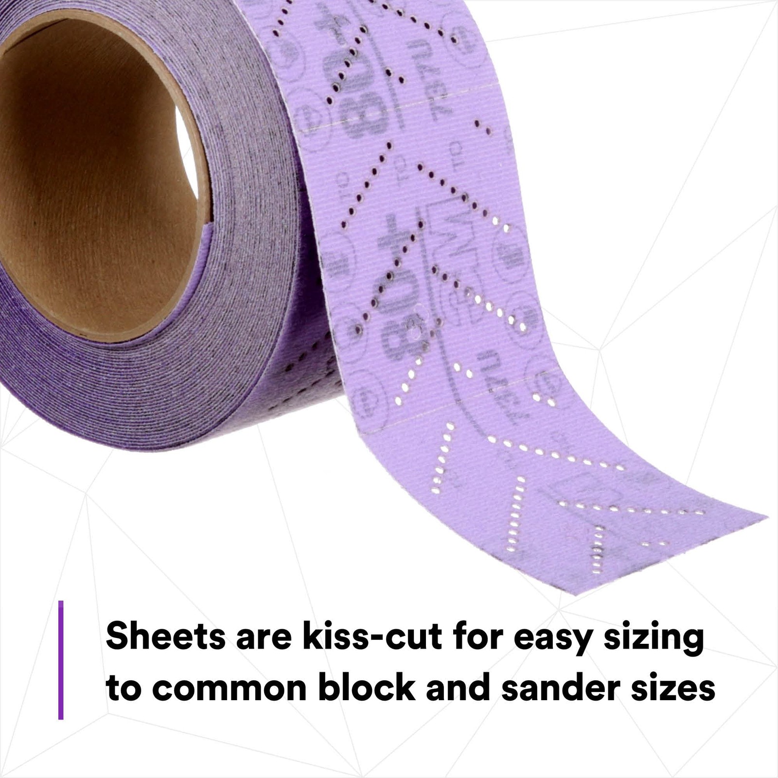 3M Cubitron II Hookit Abrasive Sheet Roll, 34447, Pack of 1, Purple