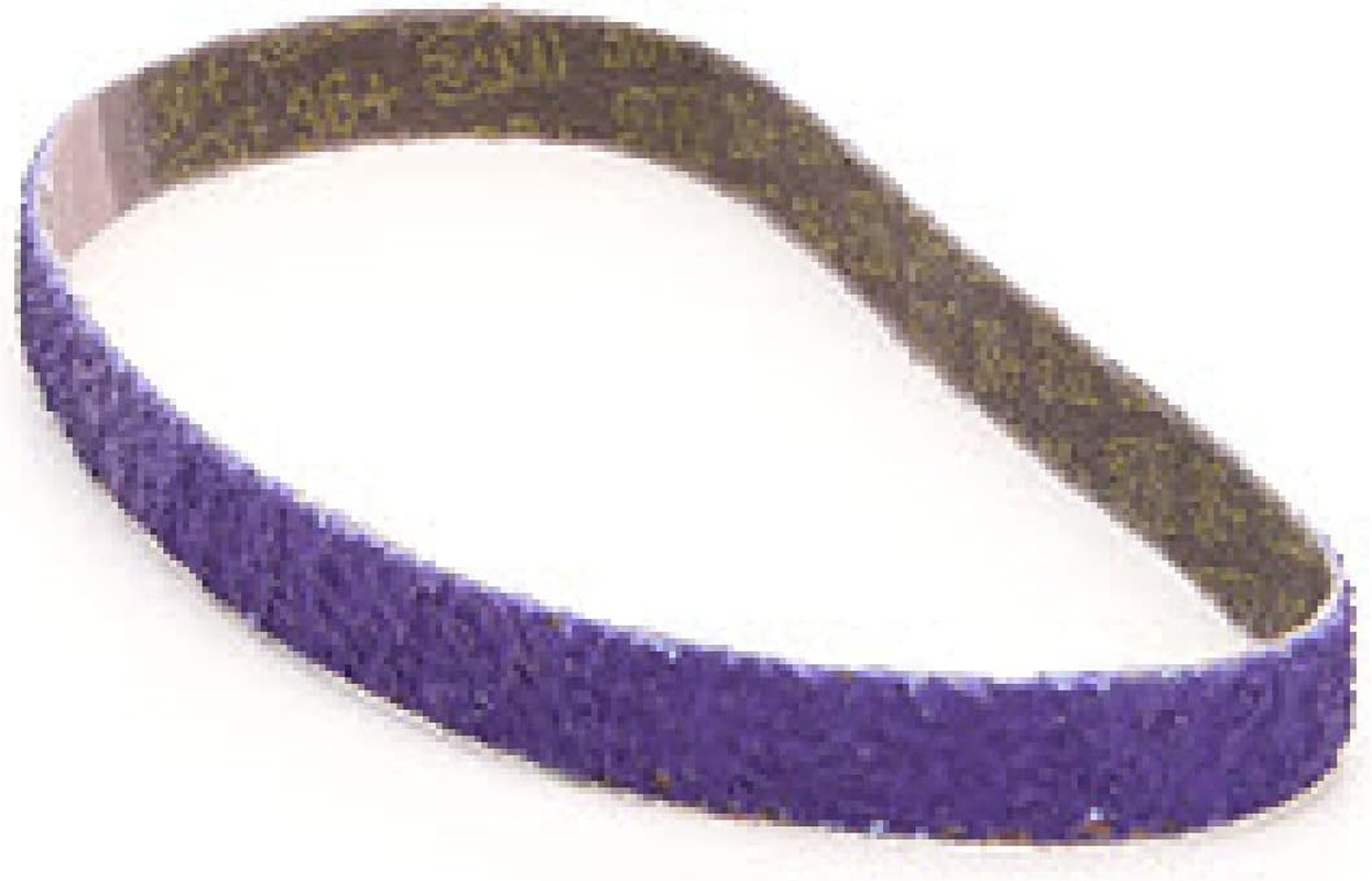 3M Cubitron II File Belt, 33445, 60+ Grit, 1/2 in X 18 In, Pack of 10 File Belts