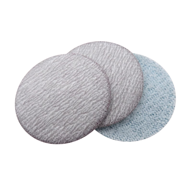 50mm-2″Inch Flocking Dry Sanding Discs Hook and Loop Sandpaper Pads White Sand
