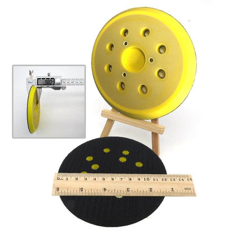 5 Inch 8 Holes 3-Eye Backing Pad 125mm Sanding Pad Hook & Loop For Car/Furniture