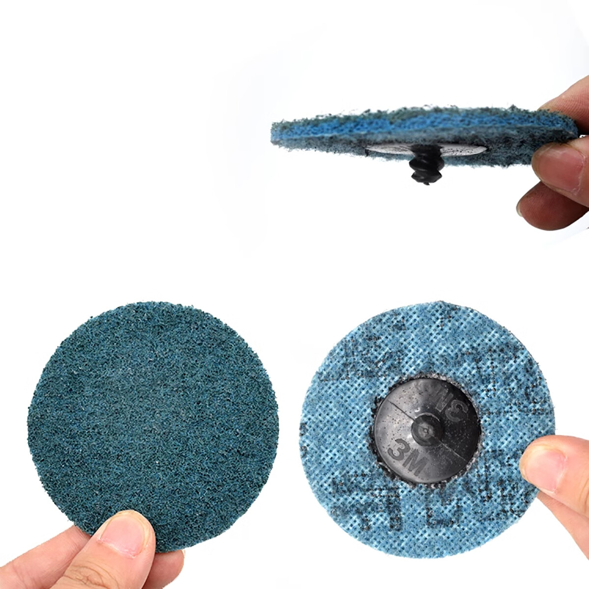 75mm 3″ Type R Roll Lock Quick Change Discs Die Grinder Sanding Pads 150 240 400