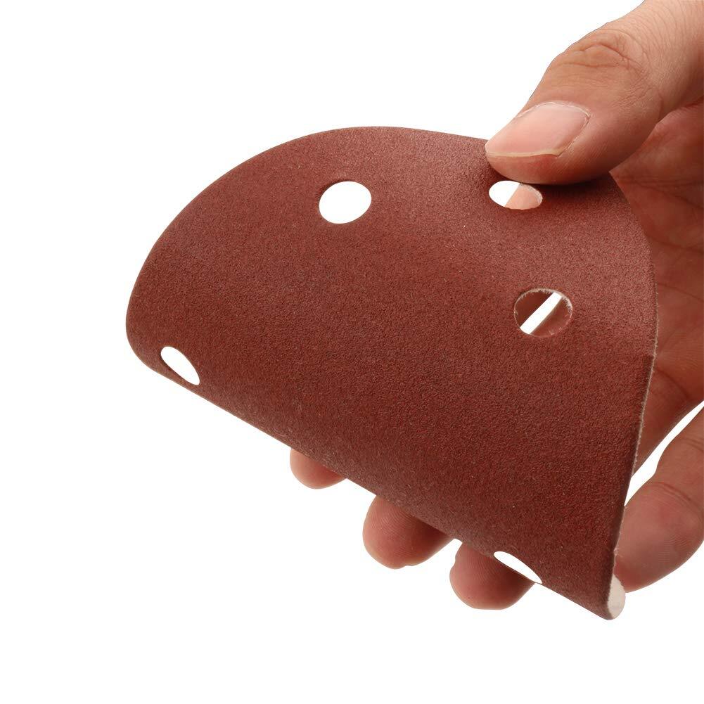 36PCS Mouse Detail Sander Sandpaper Hook Loop Sanding Pads Sheets P60-240