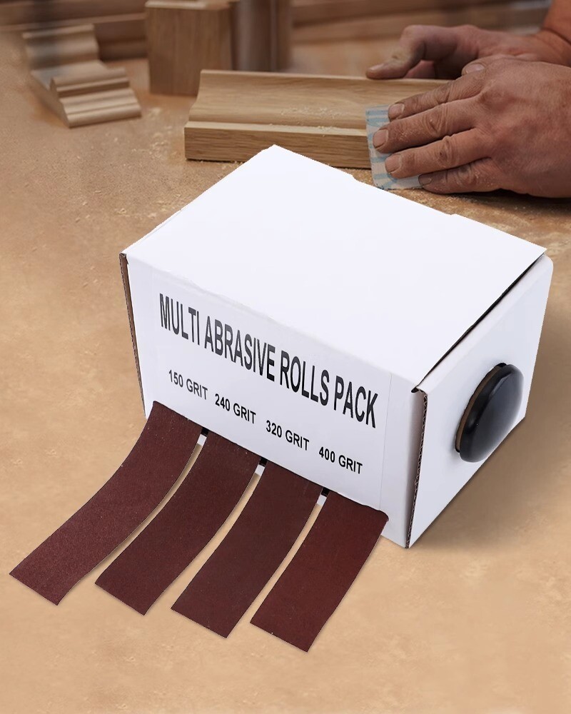 4/5 Axis Sanding Belt Roll Boxed Sandpaper for Wood Metal Furniture Polishing