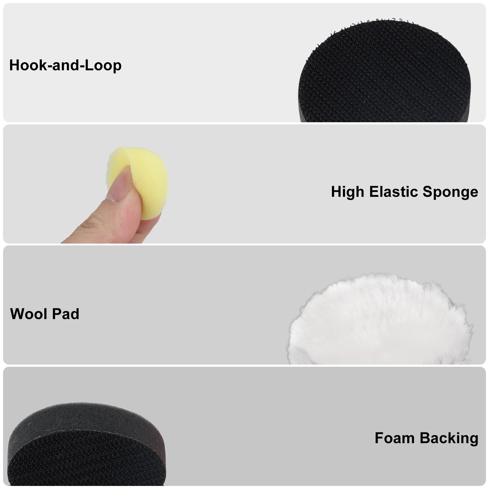 14PCS Sanding Sponge Blocks 60-280 Grit Wet Dry Reusable for Wood Drywall Metal