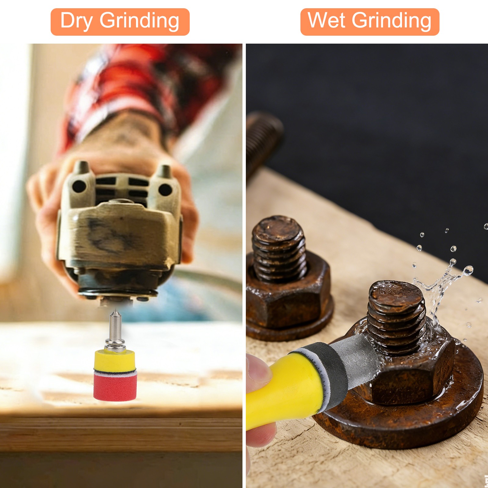 14PCS Sanding Sponge Blocks 60-280 Grit Wet Dry Reusable for Wood Drywall Metal