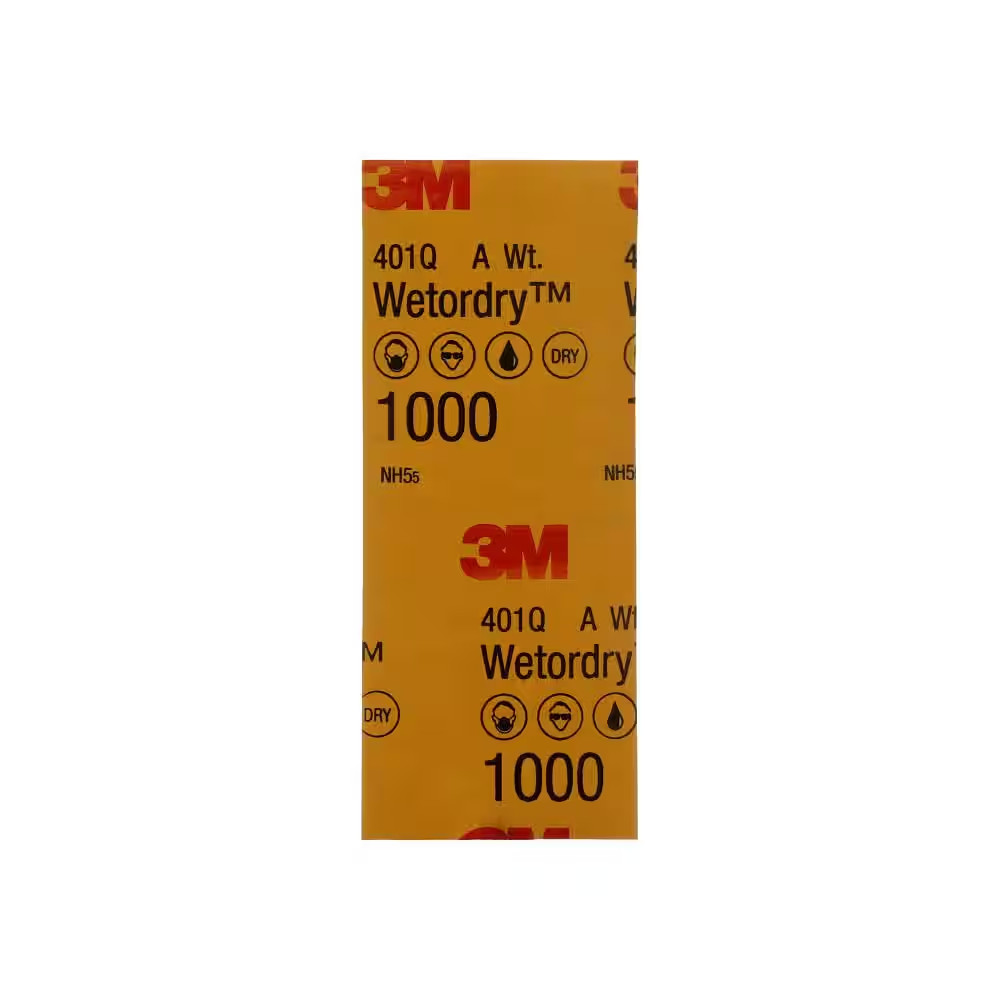 3.7 In. X 9 In. Ultra Fine 1000-Grit Sheet Sandpaper (10-Sheets/Pack)