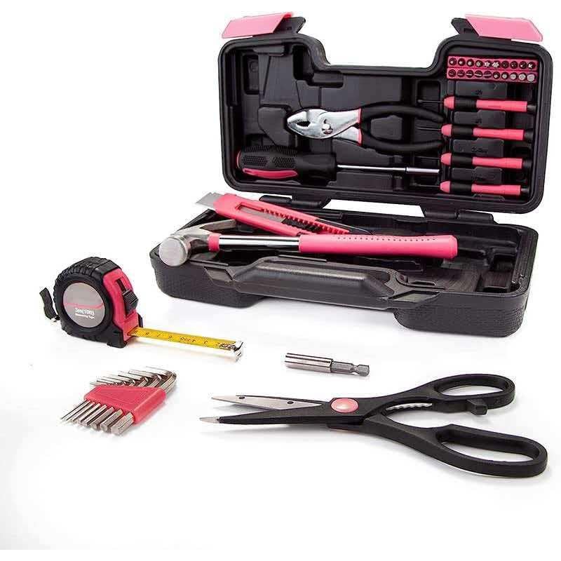 39-Piece Hardware Combination Tool Set, Carbon Steel Manual Toolboxmano para