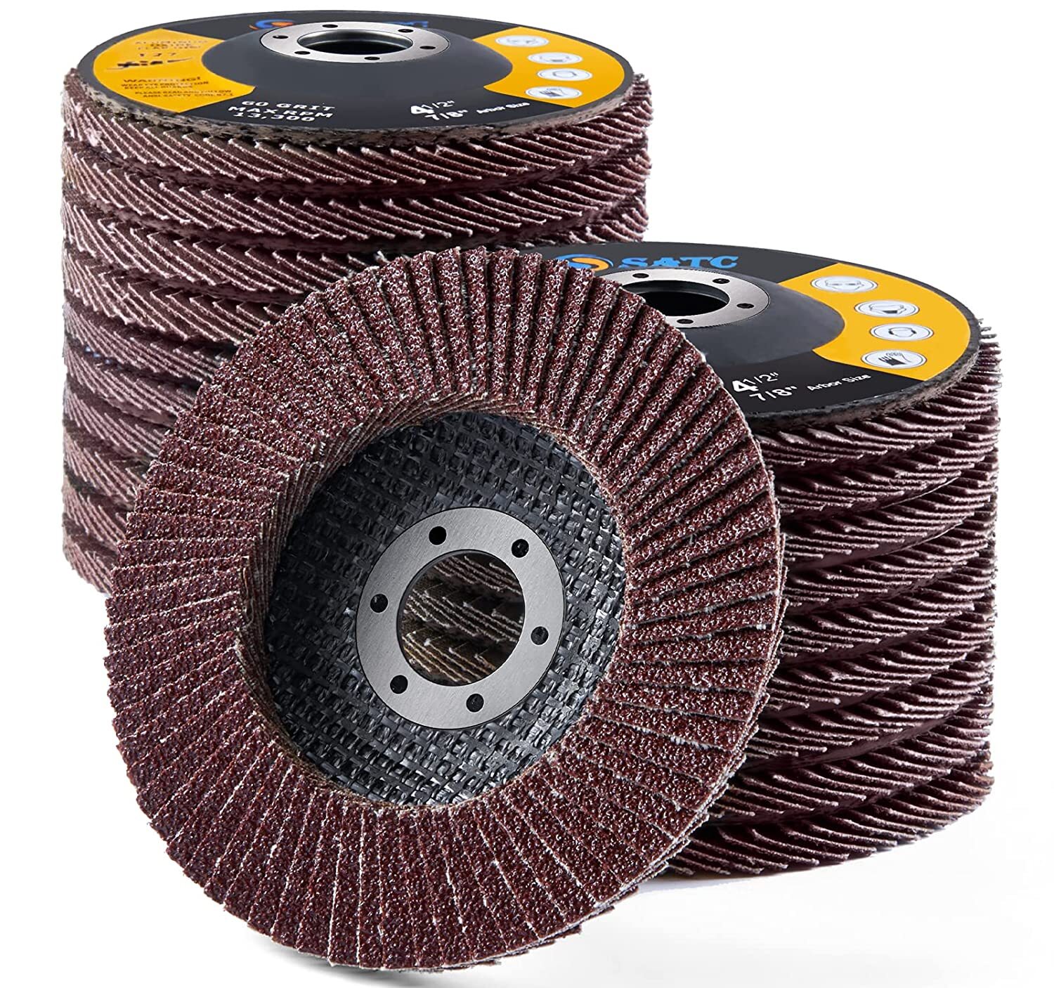 20PACK 4.5inch Professional Flap Discs T27 Angle Grinder Sanding Wheels 120 Grit