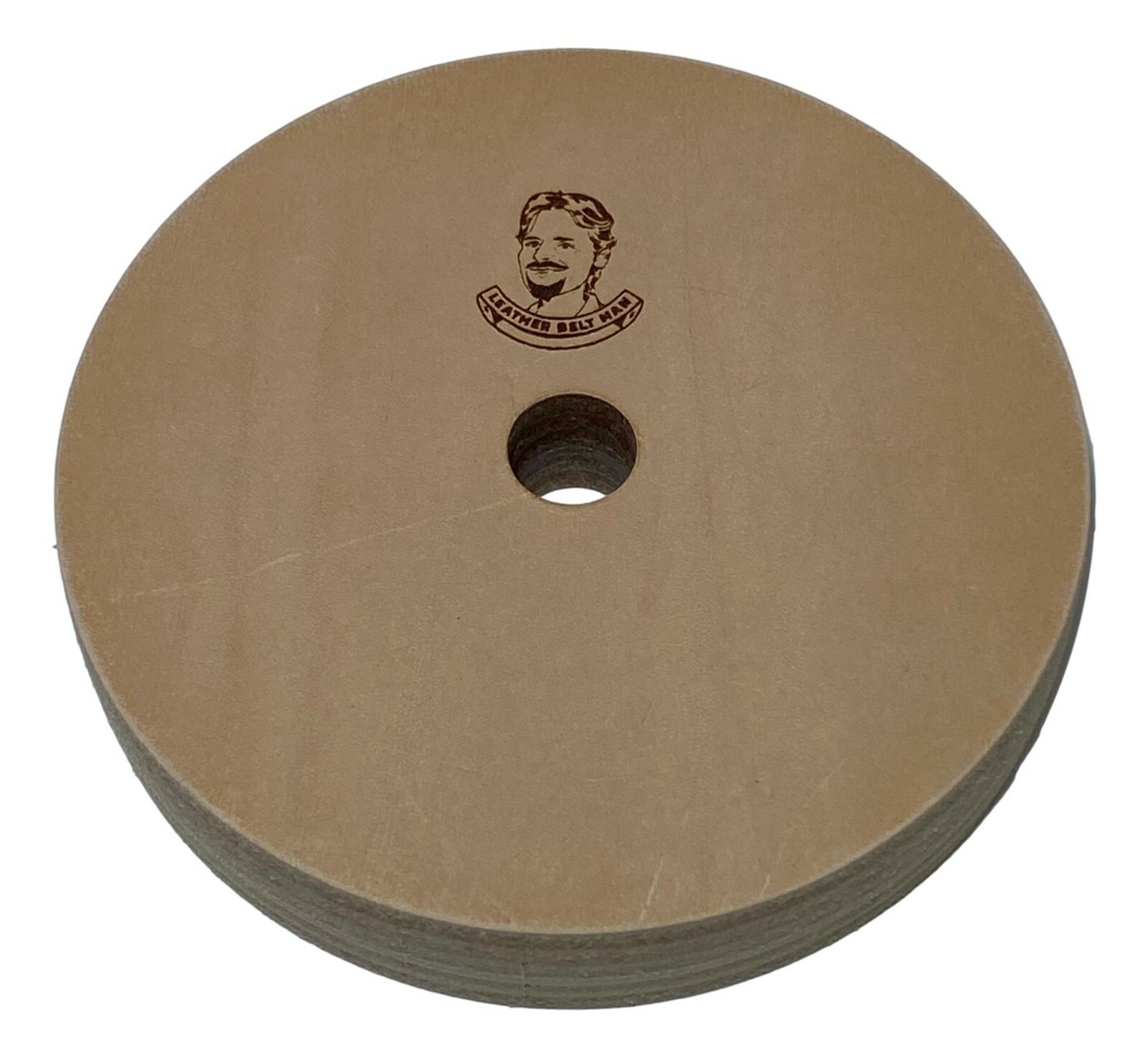 4″ Diameter Leather Honing Wheel – Fits 1/2″ Arbor – With Buffing Compound
