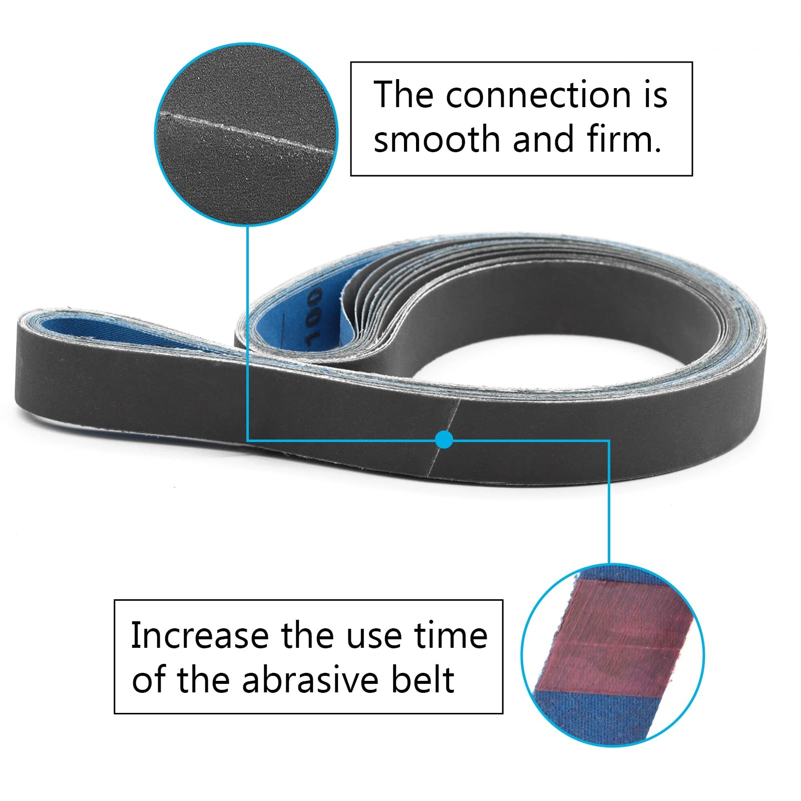 2 x 42 Inch Silicon Carbide Sanding Belts 2×42 Knife Sharpening Belt Sander B…