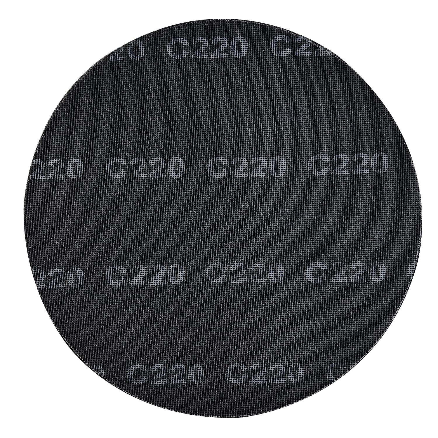 10 PCS 17 Inch Sanding Screen Discs Black Silicon Carbide Mesh 220 Grit Wood