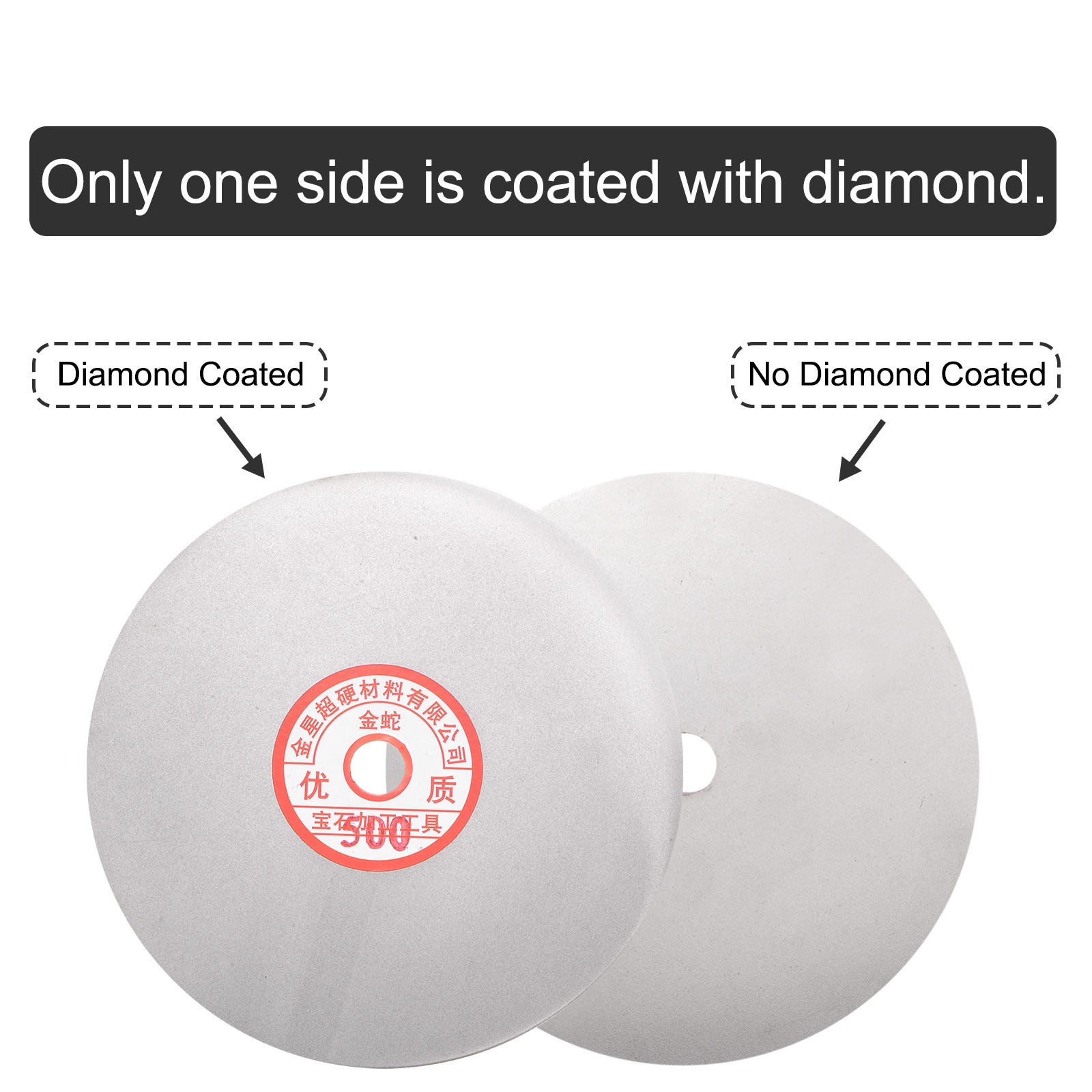 Diamond Sanding Grinding Disc 6″ Grit 500 5/8″ Arbor Hole Flat Lap Wheel Disk