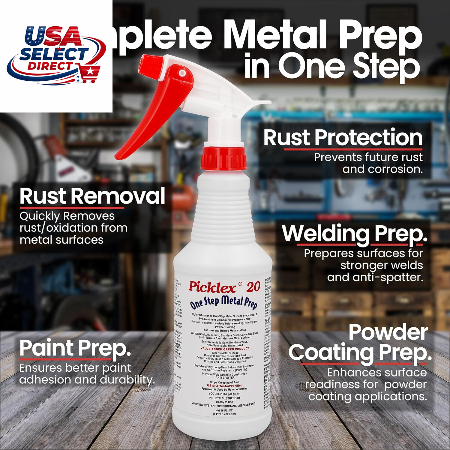 20 One-Step Metal Surface Prep & Rust Converter – Non-Hazardous Coating