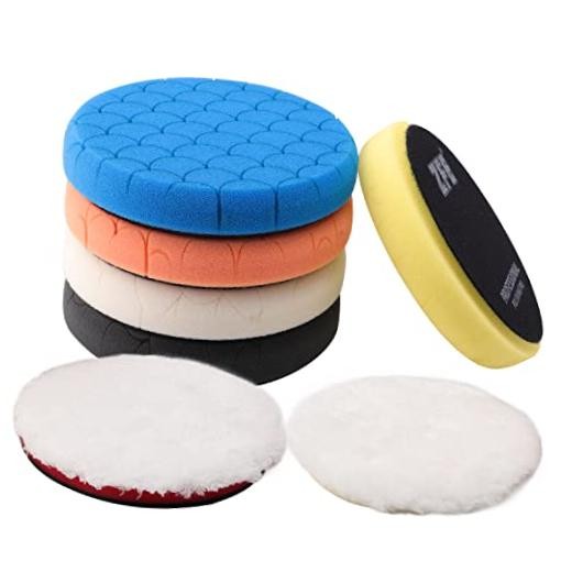 Almohadillas de 6 Inch (150mm) 7 almohadillas de pulido de gofres de 6 pulgadas