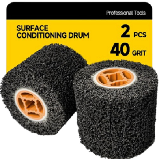 Surface Conditioning Wheel Rust Paint Removal Burnishing Drum 2 Pack
