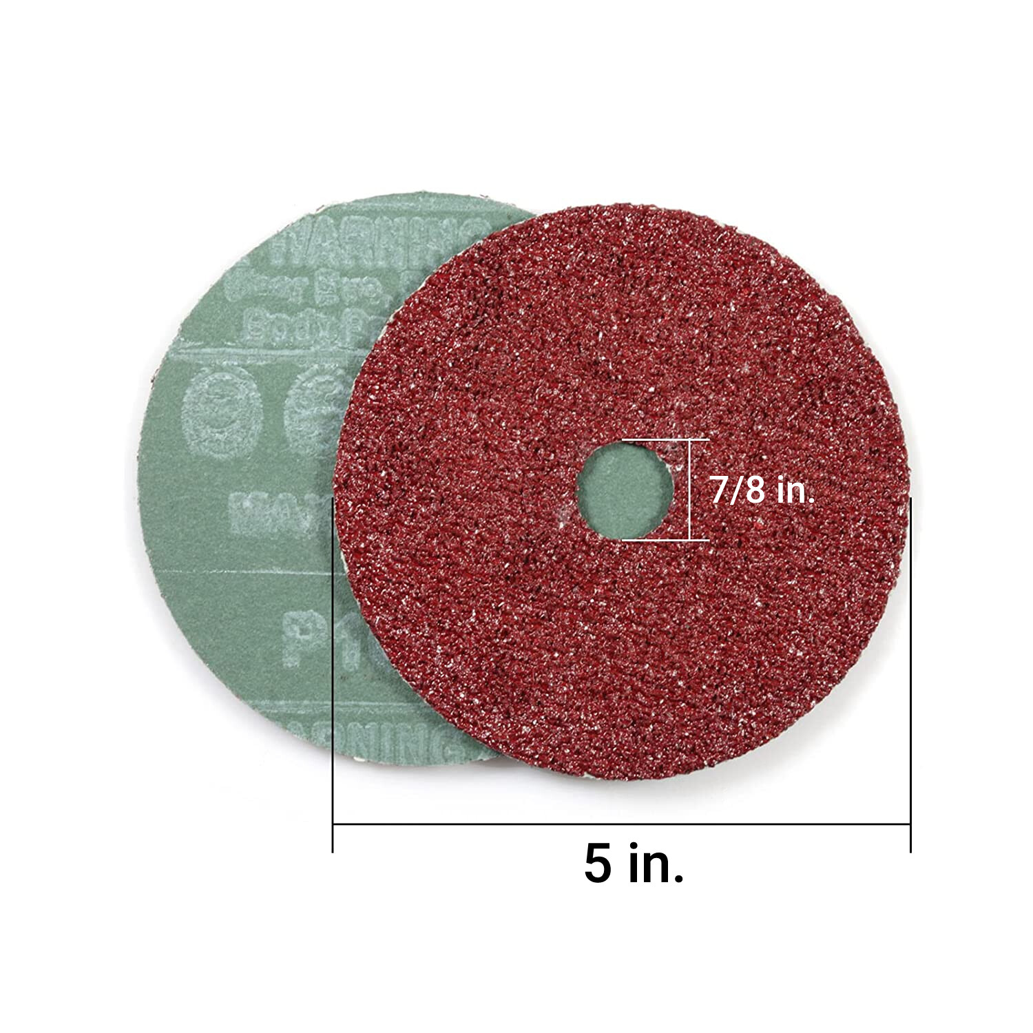 25 Pack Aluminum Oxide Resin Fiber Disc 24 Grit Sanding Grinding Discs 5” x 7/8”