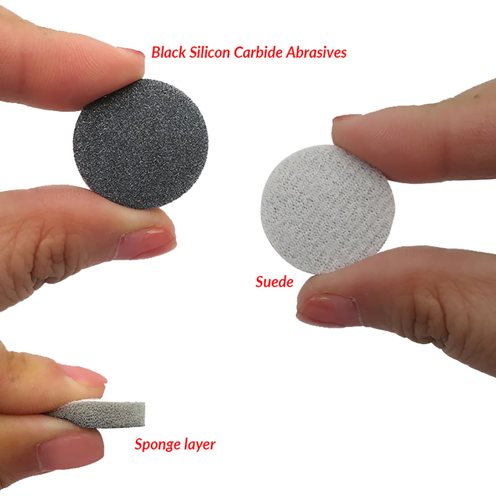 25-150mm Sponge Abrasive Sanding Discs Sandpaper 300-3000Grit Hook and Loop Pads