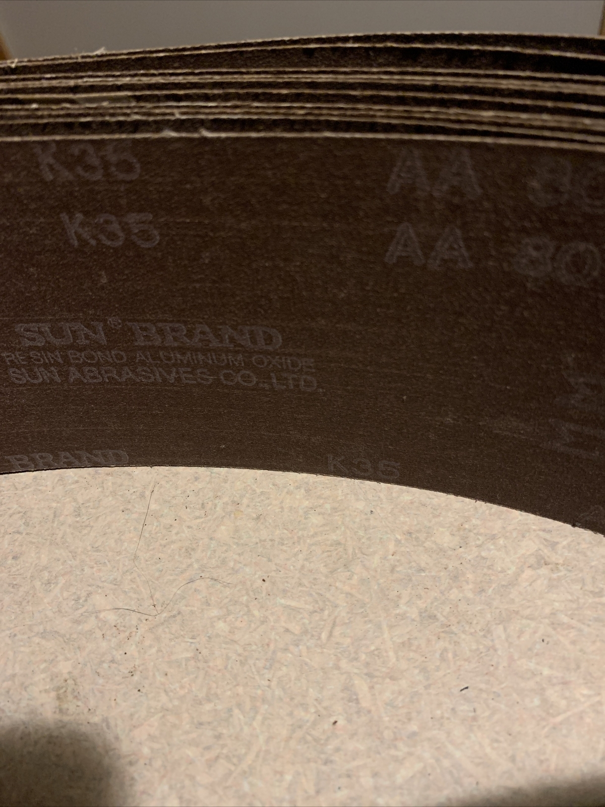 Sun Abrasives 4” X 132” Sanding Belt 80grit Resin Bonded Aluminum Oxide Qty Of 2