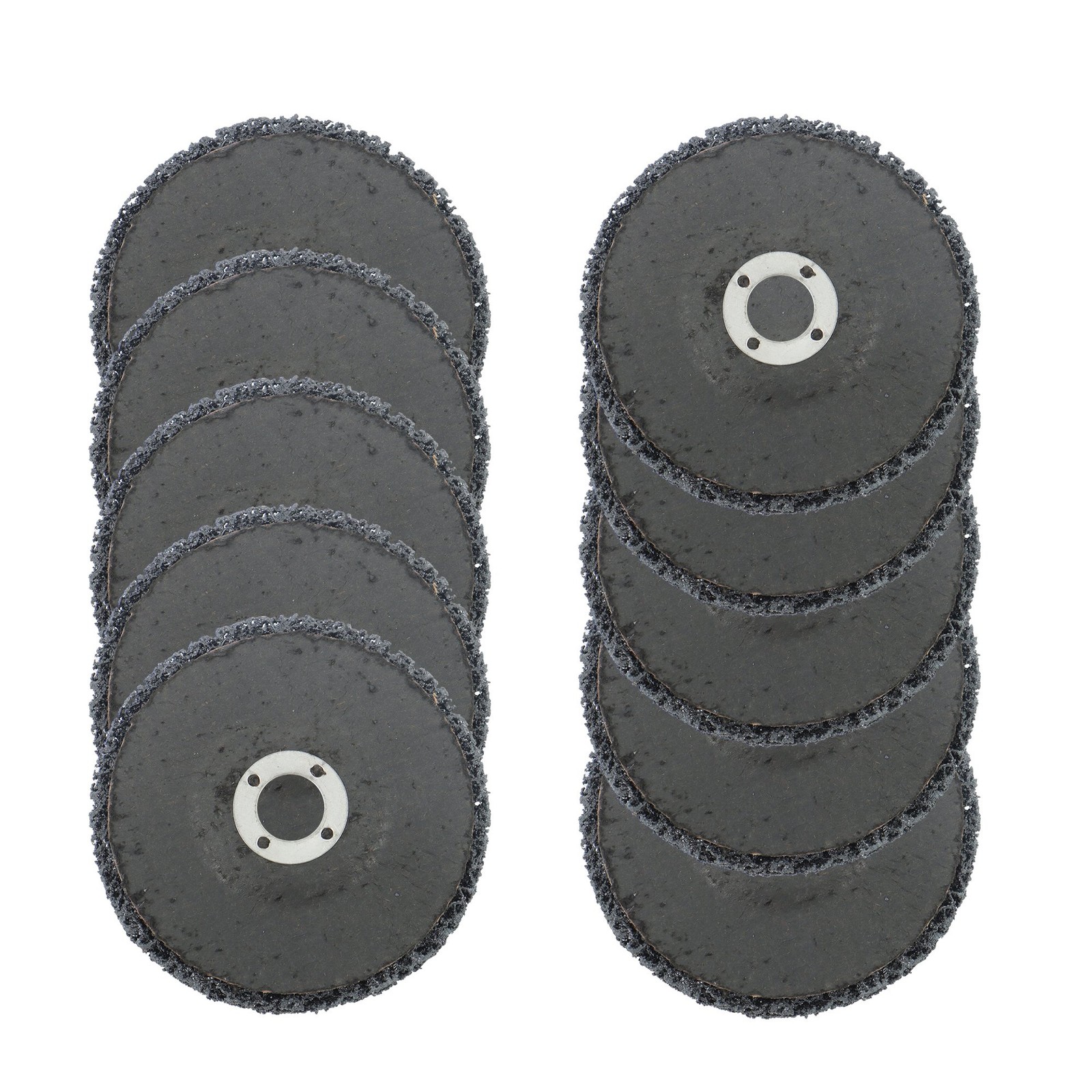 10 Pcs 4 Inch x 5/8 Inch Black Abrasive Wheels Grinding Discs for Angle Grinder
