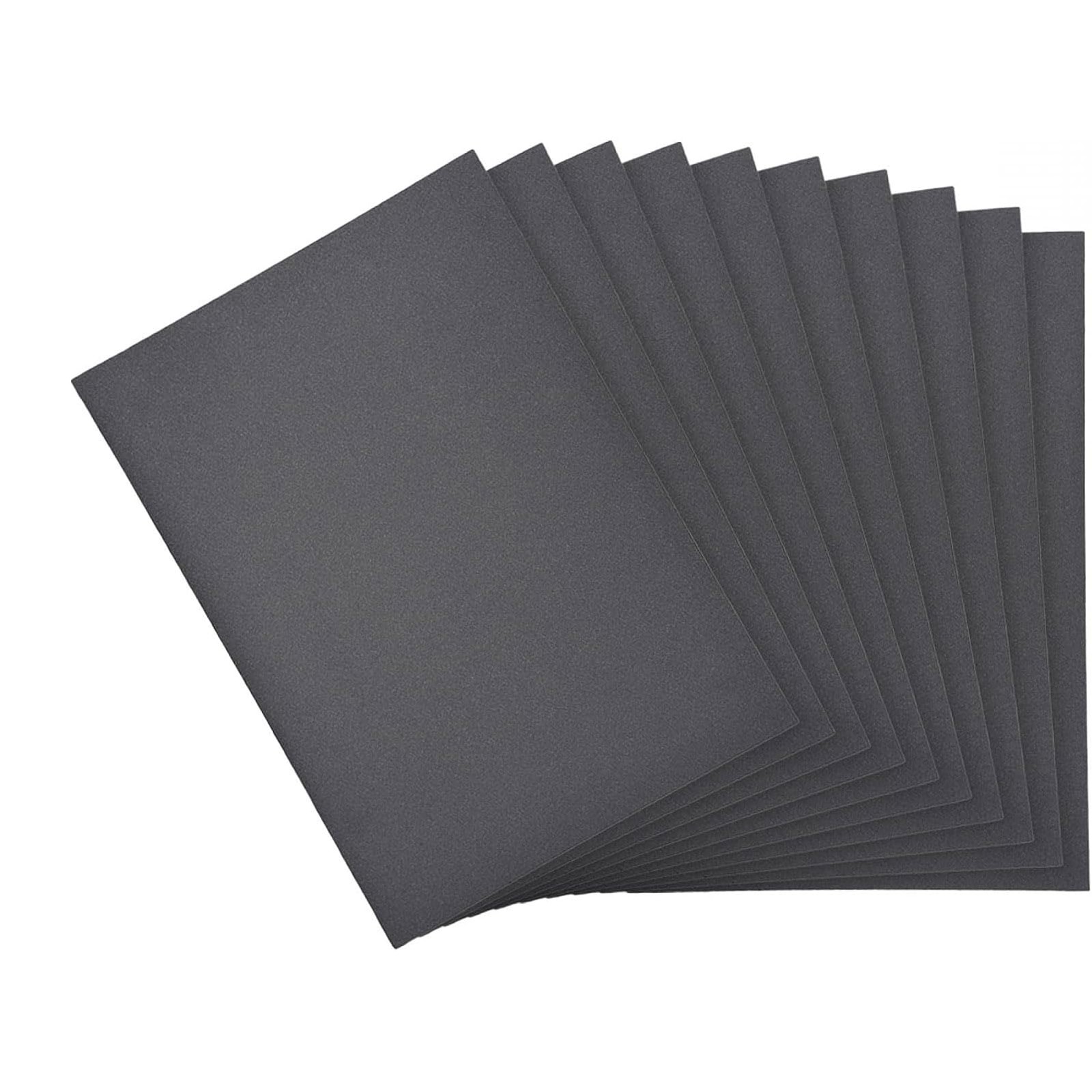 10 PCS 500 Grit Sandpaper Sheet 9×11 Inch Resin Bonded Wet Dry Silicone Polish